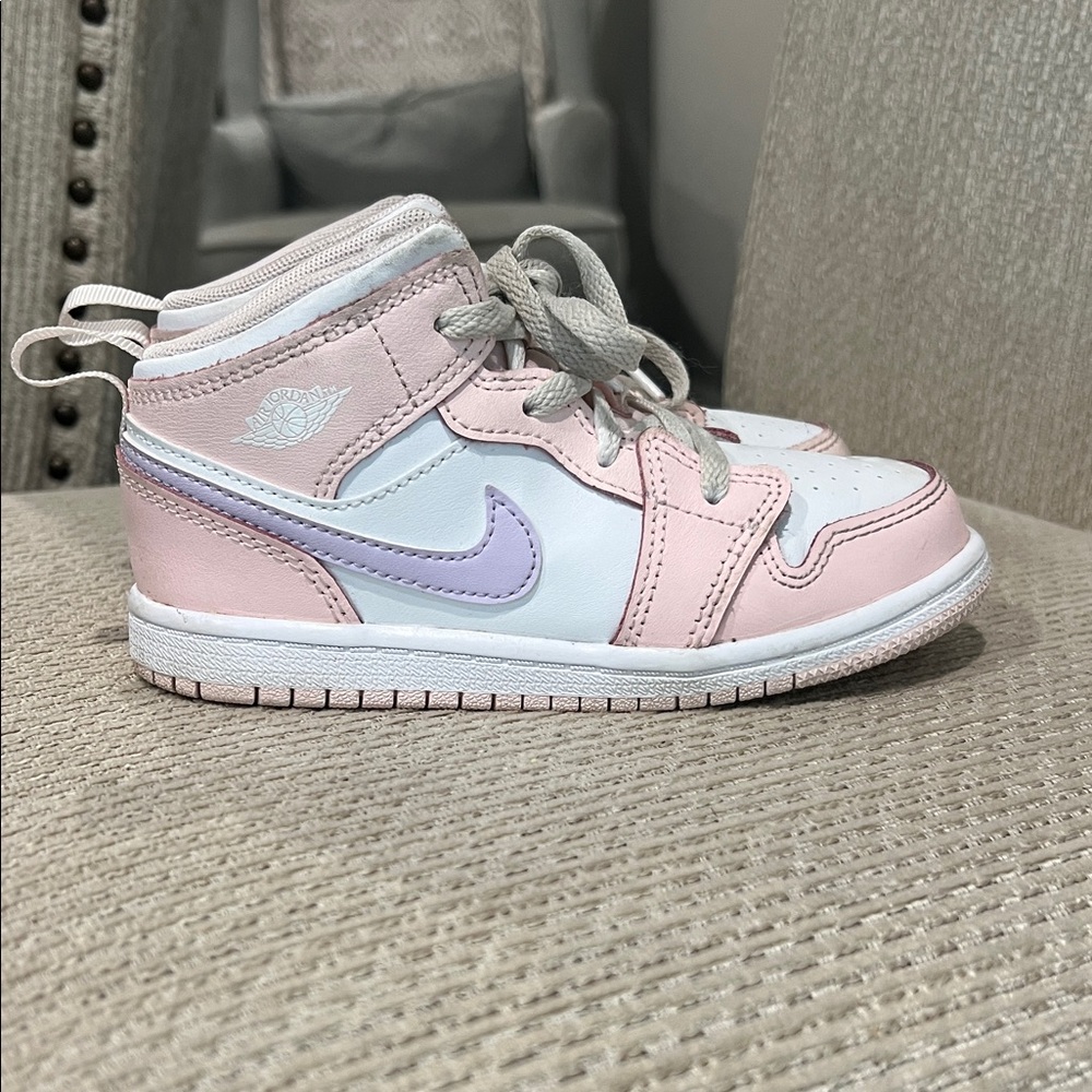 Nike Kids' Sneakers - Pink, White, and Purple